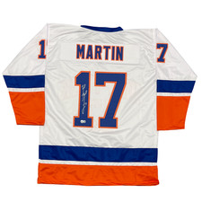 Matt Martin Signed New York Islanders Custom Jersey Beckett Witness BAS COA