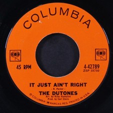 DUTONES: it just ain't right COLUMBIA 7" Single 45 RPM