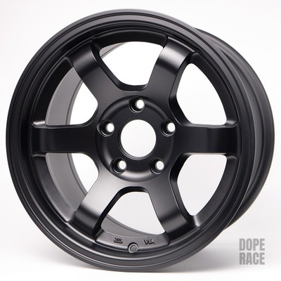 1 ROTA GRID CONCAVE - 15x8 20mm 5X100 57.1 Hub SATIN BLACK Wheel