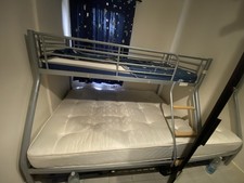 Seconique Tandi Triple Metal Sleeper Bunk Bed - Silver (200-205-015)