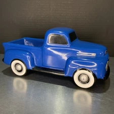 Teleflora Officially Licensed Ford 1948 F-1 Truck Blue Pick Up Truck Ceramic