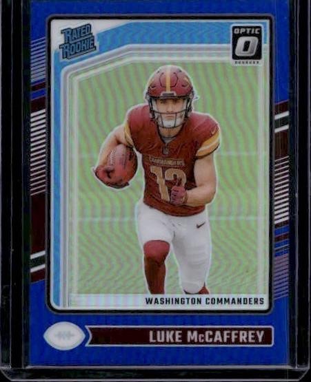 2024 Donruss Optic #268 Luke McCaffrey Blue #/199