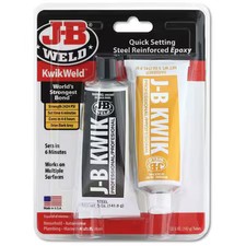 J-B Weld 8271 Epoxy Adhesive, Kwikweld Series, Gray, Tube, 1:01 Mix Ratio, 6 Hr