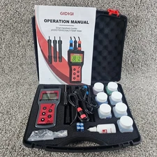 Dissolved Oxygen Meter 6 in 1 Smart Pond Aquarium Water Quality Testing pH TDS