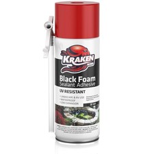 Kraken Bond Black Waterfall Foam Sealant 12oz - Expanding Polyurethane