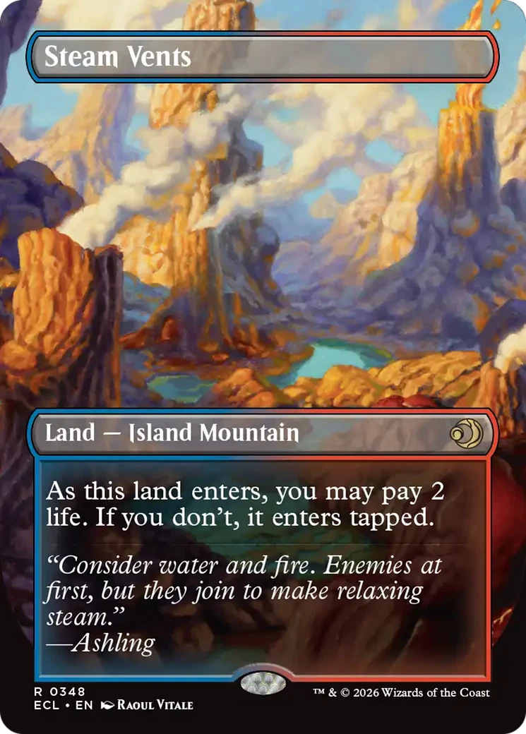 Steam Vents Magic: The Gathering Individual Trading Card Games for