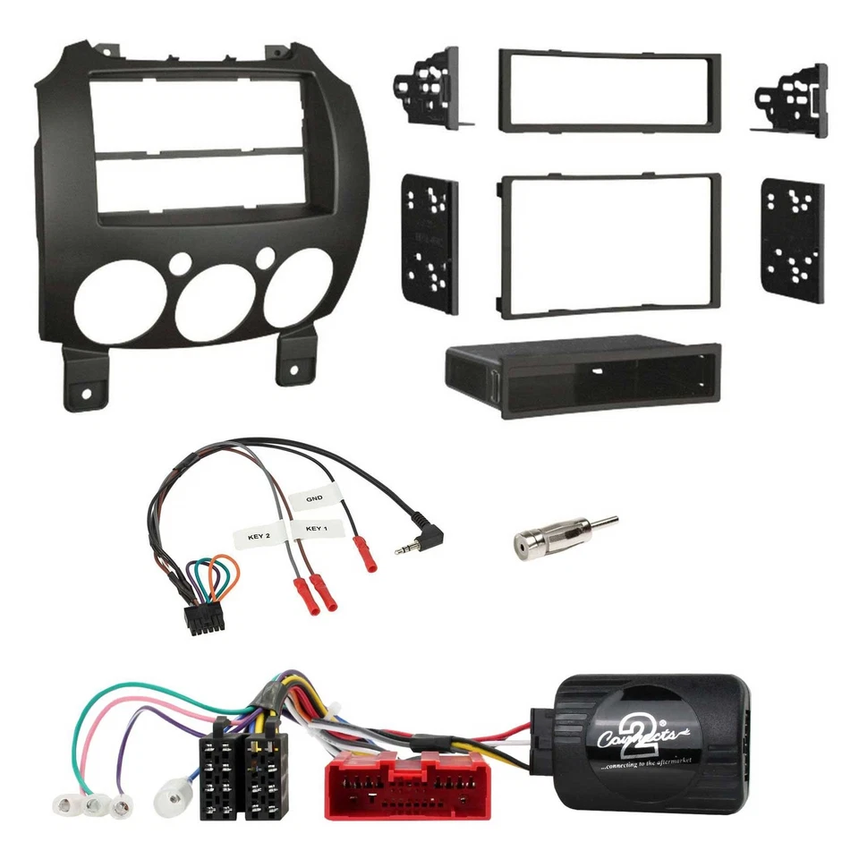 JVC USB Bluetooth Lenkrad DAB 2DIN Autoradio für Mazda 2 2007-2014 - Bild 3 von 4