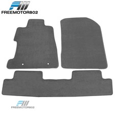 Fits 06-11 Honda Civic Front Rear Floor Mats Carpet Gray Nylon 3pcs Fits 06-11 Honda Civic Front Rear Floor Mats Carpet Gray Nylon 3pcs