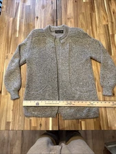 Spirit Of The Andes 100% Baby Alpaca Patterned Open Cardigan - Size Medium