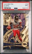 PSA 9 - 2022 Panini Spectra ED REED Gold Vinyl 1/1 #104 Ravens