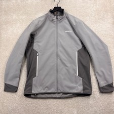 Patagonia Softshell Windbreaker Mens Size XL Gray Long Sleeve Pockets Full Zip