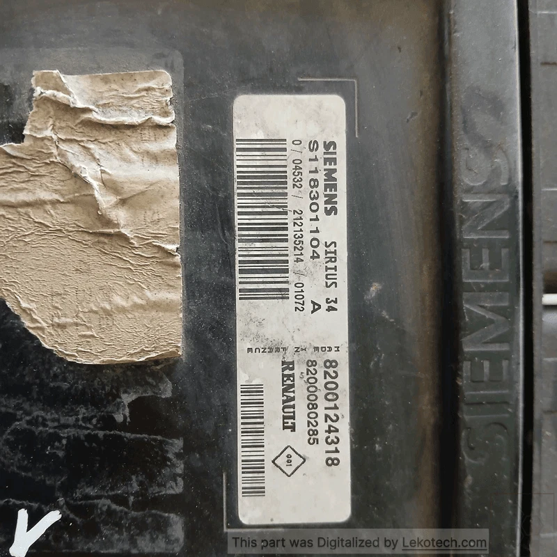 8200214973 Centralina iniezione  RENAULT MEGANE 1a Serie 1.4 16V Cpè 2p/b/1390cc - Immagine 2 di 2