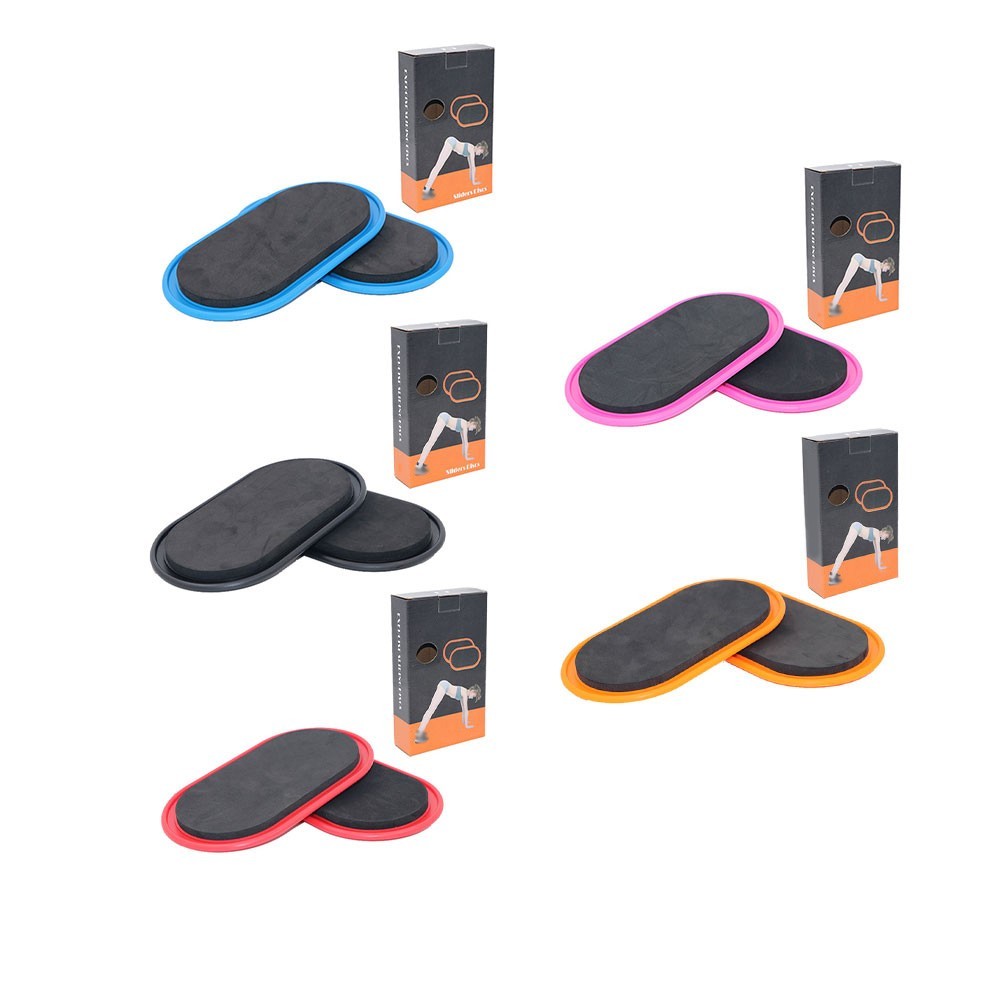 Dual Sided Pilates Slider Plates for Full Body Fitness Training and Yoga Core