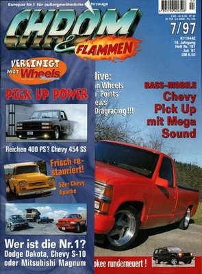Zeitschrift Chrom & Flammen #7 von 1997 Chevy 454 Apache Dodge Dakota