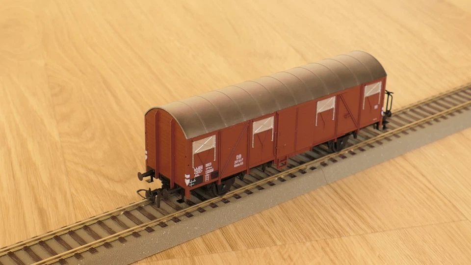 KMB Klein Modellbahn 3021 DB 201 547 Glmhs 50 H0 1:87 Gedeckter Güterwagen NEU - Image 4 of 4