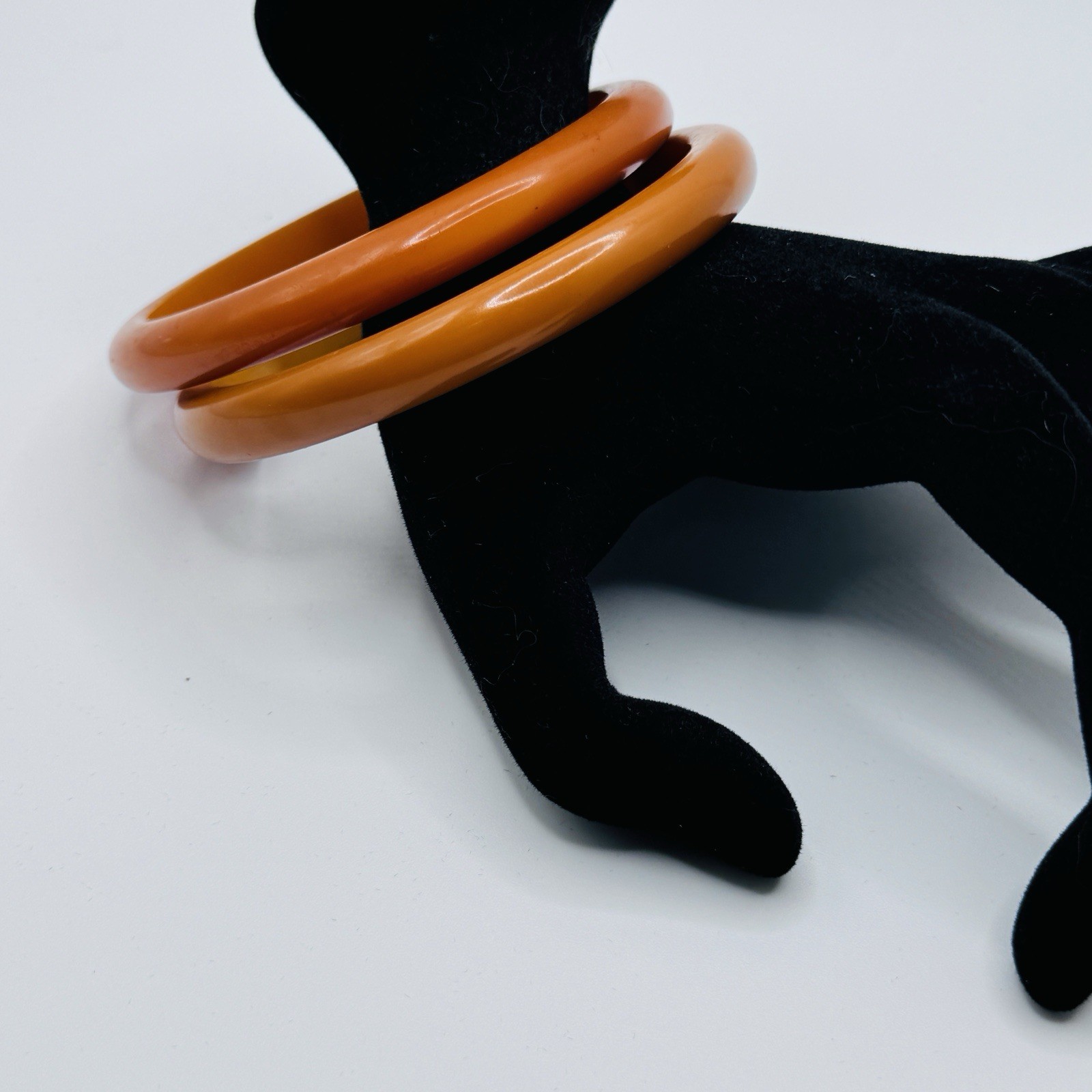 Vintage Bakelite Stackable Slim Bangle Bracelets … - image 2