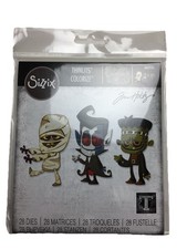 Costume Party Colorize Tim Holtz Sizzix Thinlits 28 Dies Halloween 665555 New