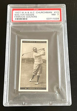 1927 WA &AC CHURCHMAN #13 HAGEN PSA 7 ROOKIE ONLY 29 GRADED HIGHER 95 YEARS OLD