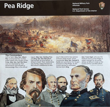 PEA RIDGE MILITARY PARK    NATIONAL PARK SERVICE UNIGRID BROCHURE/MAP   GPO 2024