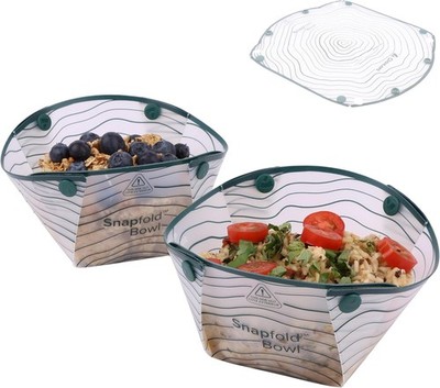 Coghlan's Snapfold Bowls 2-Pack Collapsilble Leakproof Bowl Set Compact Camping