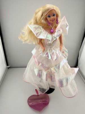 VINTAGE 1992 Secret Hearts Barbie Doll #7902 GUC w/ Heart Pouch