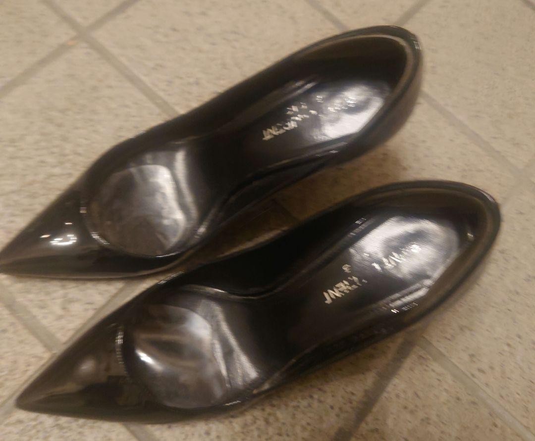 Autentiche decolte Yves Saint Laurent tacco alto a punta nere taglia 36 5 donna