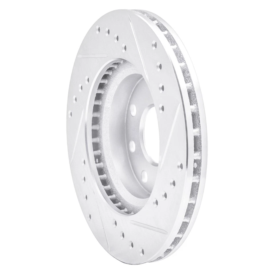 For Isuzu Impulse 90-92 Brake Rotor DFC Premium Drilled & Slotted Front Driver - Imagem 4 de 4