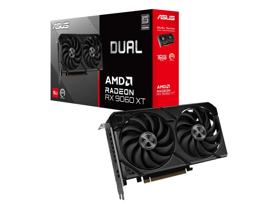 ASUS Dual Radeon RX 9060 XT 16GB GDDR6 PCI Express 5.0 x16 ATX Graphics Card - Image 4 of 4