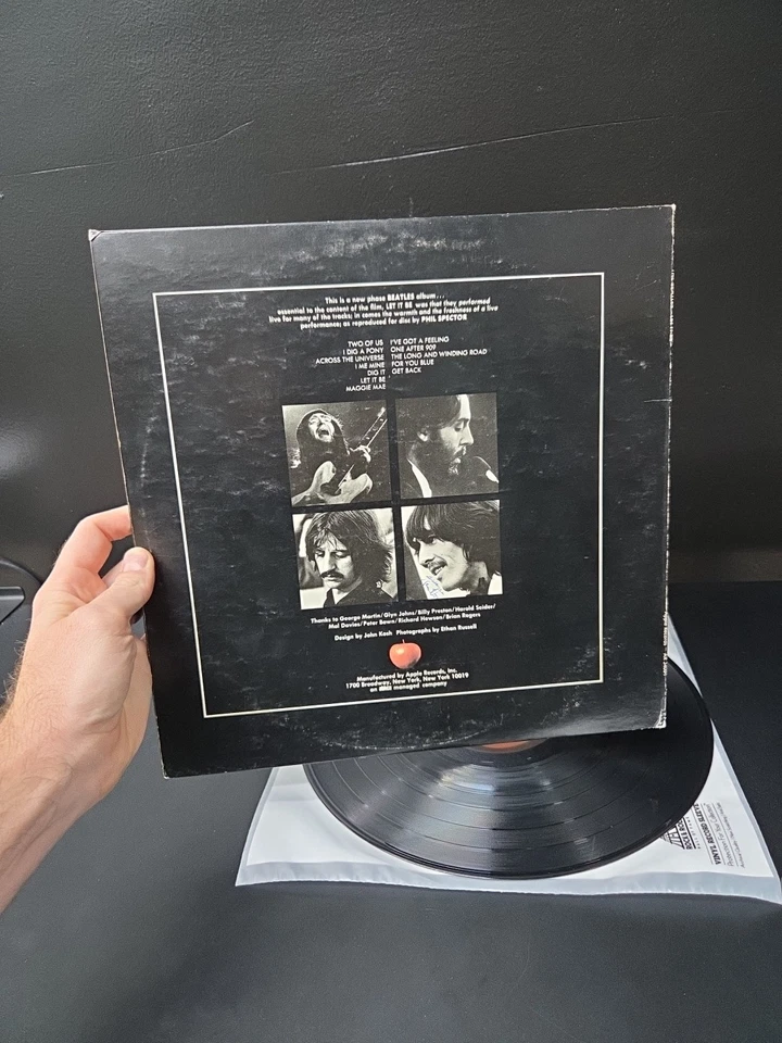 The Beatles Let It Be Lp Vinyl 1970 1st Apple "Phil & Ronnie" Press Gatefold VG+ Foto 3 de 4