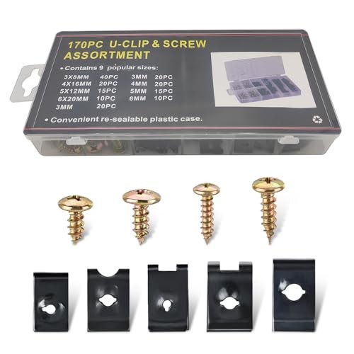 Car Nuts 6/8/10/12 Assortment Interior Trim Fasteners With