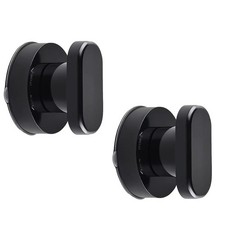 ABS PVC Suction Cup Door Handle 2 pcs for Bathroom Kitchen Glass Surfaces