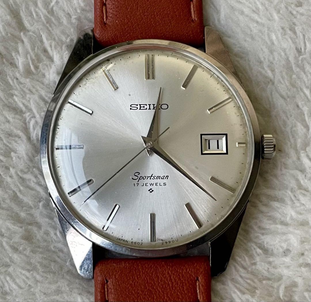 Vintage Seiko Sportsman 17 Jewels Mechanical Watch Operation Confirmed
