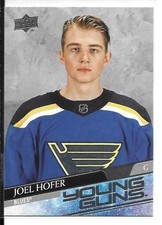 2020-21 Upper Deck Young Guns Joel Hofer Rookie Card RC #702. rookie card picture