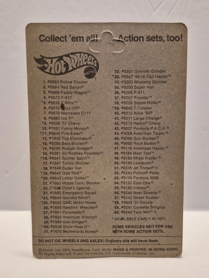 Hot Wheels Redlines Flying Colors Emergency Squad Mint Condition On the Card - Image 2 of 4