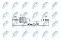 Antriebswelle NTY NPW-CH-017 FüR Jeep Cherokee 2 WJ WG CRD 4X4