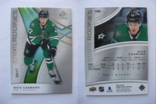 2019-20 Upper Deck SP Game Used 166 Authentic Rookies Nick Caamano 03/17 TRUE RC