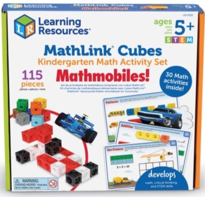 Learning Resources MathLink Cubes Kindergarten Math Activity Set: