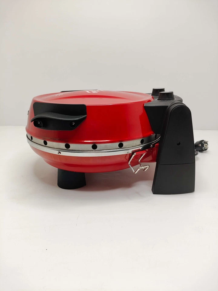 G3Ferrari G10032 Pizzaofen 1200 W in Rot und Schwarz - Kompakter Pizzabackofen B - Bild 2 von 4