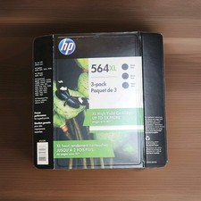 HP 564xl Black 3-Pack High Yield Cartridges Deskjet 3520, 3521 OfficeJet 4620