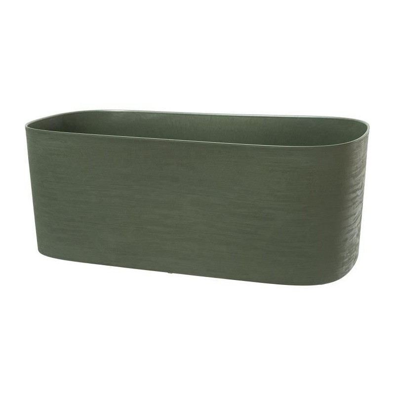 Jardinière Garden ID Respect vert de gris 50cm avec réserve d'eau
