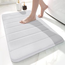 Non Slip Bath Mat Super Soft Absorbent Bathroom Rug Machine Washable Floor Mats