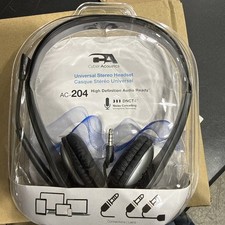 4 pcs Cyber Acoustics Universal Stereo Headset Headphone With Microphone 4 PCs