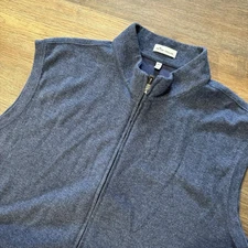 Peter Millar Blue Full Zip Vest Men’s Sz 2XLT Golf Casual