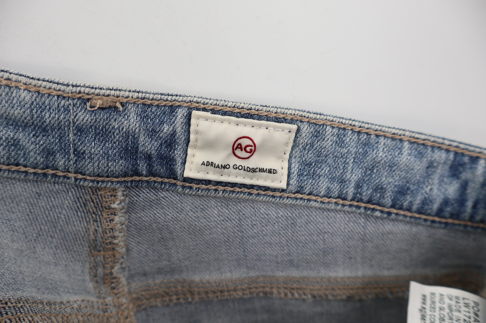 AG Adriano Goldschmied The Isabelle  High Rise Straight Crop Jeans Size 24 Ombre thumbnail 10