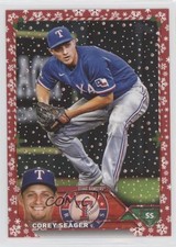 2023 Topps Holiday Red Metallic 49/99 Corey Seager #H45 jc3