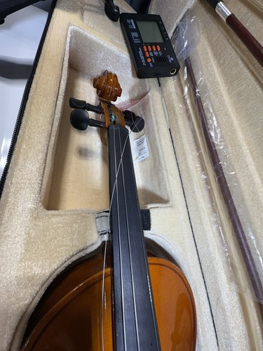 Cecilio Violin Model Cvn-300 w Hard Case 2 Bows. Good Condition! See Pics! - Picture 4 of 24