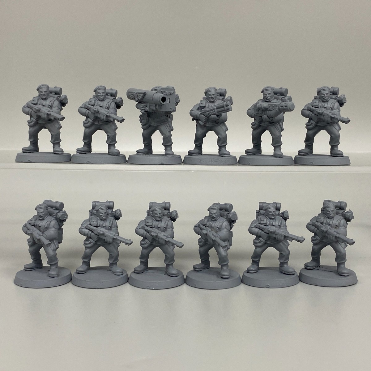 12 STORMTROOPERS IMPERIAL GUARD ASTRA MILITARUM WARHAMMER 40K MONO
