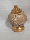 MUSICAL ROOKWOOD SPORTS BALL:FOOTBALL GOLF ETC. TAN & GOLD CIGARETTE DISPENSER — photo 5