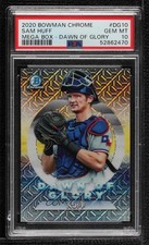 2020 Bowman Chrome Dawn of Glory Mega Box Mojo Refractor Sam Huff PSA 10 0i76