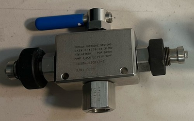 #ad Butech Pressure Systems Cat C 1776 01 3 Way High Pressure Ball Valve $250.00